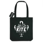 Let’s Go Kitesurfing bag with bold kiteboarding graphic