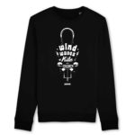 Wind Waves Kite pullover with graphic kiteboarding design